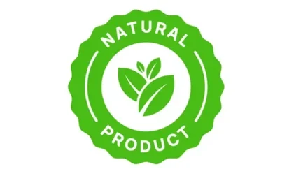 100% Naturally Sourced Badge